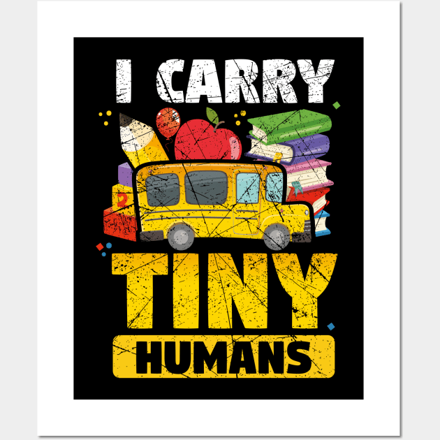 Bus Driver School Bus Wall Art by Caskara